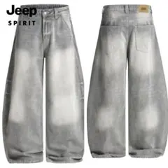 Jeep Spirit グレー ワイドパンツ デニム