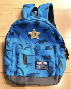 ボブソンリュック 恐竜 青