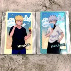 NARUTO アニメイトカフェ クリアシート 波風ミナト はたけカカシ 夏休み