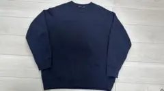 ユニクロネイビー クルーネック スウェット