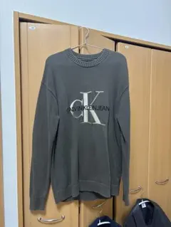 CALVIN KLEIN JEANS オリーブグリーン セーター M