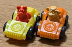 大倉トーイ　ミニカー①2種セット　クマ　おもちゃ　昭和レトロ　車