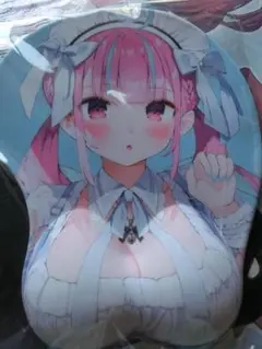 ホロライブ 湊あくあ がおう まかろん大帝 おっぱいマウスパッド ラバーマットのサムネイル