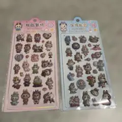 ラブブ3D立体デコシール 2シートセット