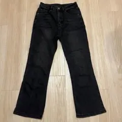 dazy ブラックフレアスキニーパンツ