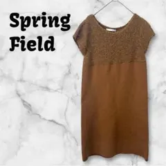 【M-083】 Spring Field チュニック ワンピース ウール100%