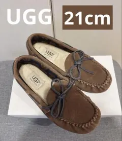 限定！値下！UGG アグ モカシン 21cm 茶　ブラウン　モカ　ムートン