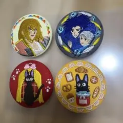 スタジオジブリ 刺繍缶バッジ 4個セットのサムネイル