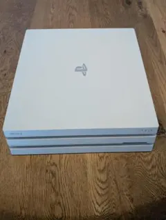 【最終型/SSD1TB換装】PS4Proホワイト本体＋PS5コン＋変換アダプタ付