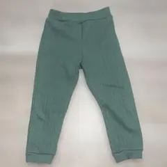 après les cours くすみグリーン 裏起毛パンツ 100cm