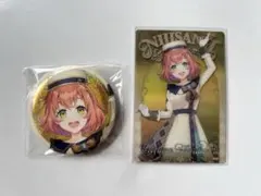 にじさんじウエハース　缶バッジとカードセット　本間ひまわり