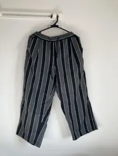 メンズM ストライプ ワイドパンツ