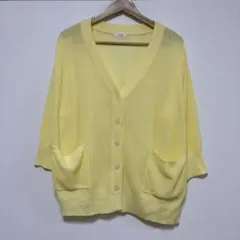 LOWRYS FARM ローリーズファーム Ｖネック編みニットカーディガン