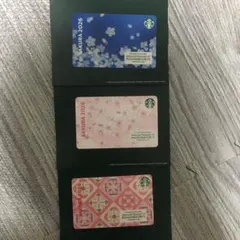 PIN削り無し スターバックスカード SAKURA 2026 3枚セット