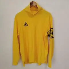 Mサイズ ルコック スポルティフ ゴルフ モックネックシャツ イエロー