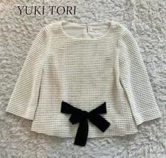 ETRE TOKYO コットンカシミアハンドステッチニット ホワイト 洗える 白