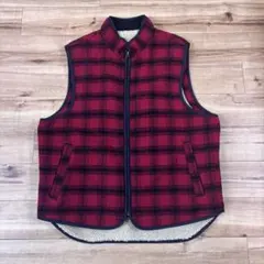 90-00’s 【L.L.Bean ウール】 裏ボア ベスト