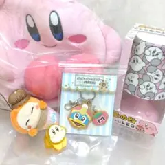 星のカービィ　５点　ぬいぐるみトートバッグ　LEDライト　キーホルダー