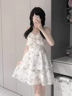 ロリータ風ミニワンピース✨女子会やお出かけに最適シンプルデザイン