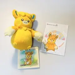 ポケモンセンター ぬいぐるみ ステッカー　パーモット　2点セット