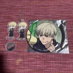 呪術廻戦 狗巻棘 グッズセット 3点 大きなきらきら缶バッチ・アクスタ・アクキー