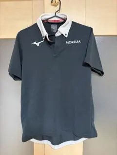 MIZUNO MORELIA ポロシャツ ブラック ホワイト Mサイズのサムネイル