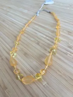 未使用 ネックレス オレンジ ビーズ アジアン アンティーク