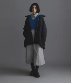 【美品】nano・universe × 西川ダウン　ミドル丈ダウンコート