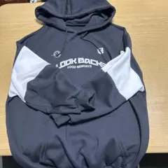 Dazy フード付きスウェット M ブラック/ホワイト