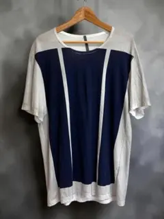 【KAZUYUKI KUMAGAI】最初期パネル切り替えTシャツ2灰紺のサムネイル
