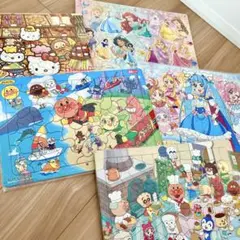パズルまとめ売り●55,65,80ピース キティ アンパンマン4歳5歳6歳のサムネイル