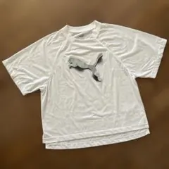 プーマ PUMA 半袖 ロゴ Tシャツ 白 ホワイト M レディース
