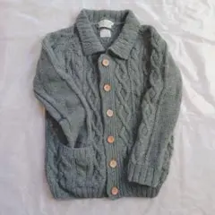 ケーブルニット カーディガン