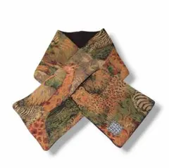 SSD　アニマルサファリゴブラン織り×ブラックフリース　ティペットマフラー