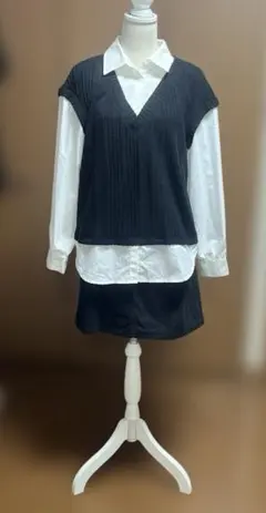 重ね着風 シャツ