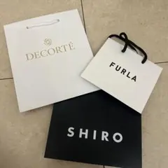 ショップ袋 3点セット DECORTÉ FURLA SHIRO