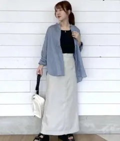 GLOBAL WORK ＊ アソート柄シアーシャツのサムネイル