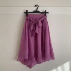 【即日発送】パープル シフォン ハイロウスカート 最終お値下げ中