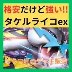【初心者向け】 ポケカ 構築済み デッキ タケルライコ ex オーガポン
