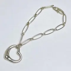 ティファニー　オープンハート　オーバルチェーン　ブレスレット　925