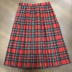 McGregor プリーツスカート S 赤チェック　ビンテージ　クリーニング済