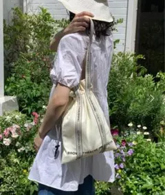 THEATRE PRODUCTS ジャガードテープシューズバッグ 汚れあり