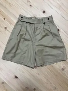 新品machattマチャット レディース チノハーフパンツ ベージュ2026ss