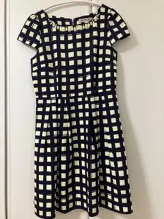 アプワイザーリッシェ　チェックワンピース　膝丈