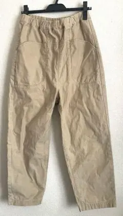 tumugu: コットン ワイドパンツ ベージュ フリーサイズのサムネイル