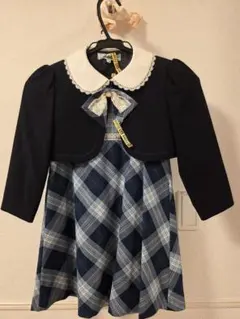 子供 入学式:卒業式 襟付きジャケットとワンピースセット