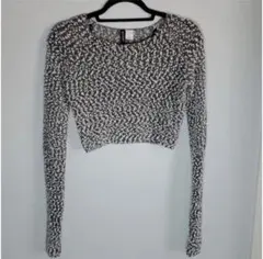 【古着】H&M クロップド長袖トップス XS 春•夏•秋用