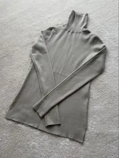 Mila Owenタートルネック リブニット ロゴ刺繍 【0】アイボリー