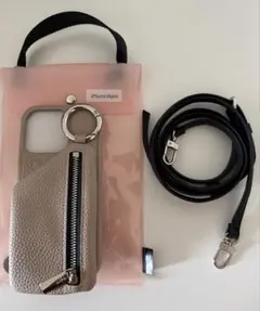 ajew iPhone 16 Pro ケース ストラップ付き