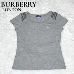 BURBERRY LONDON バーバリー グレー 半袖Tシャツ ノバチェック柄